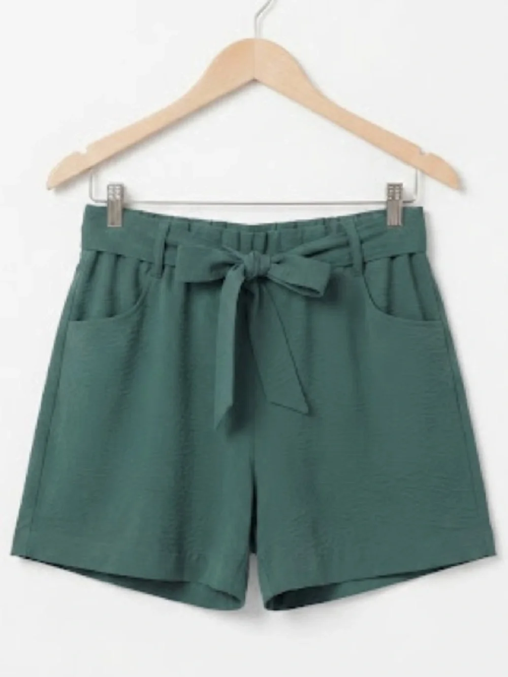 Maison d’ Amelie Belted Shorts